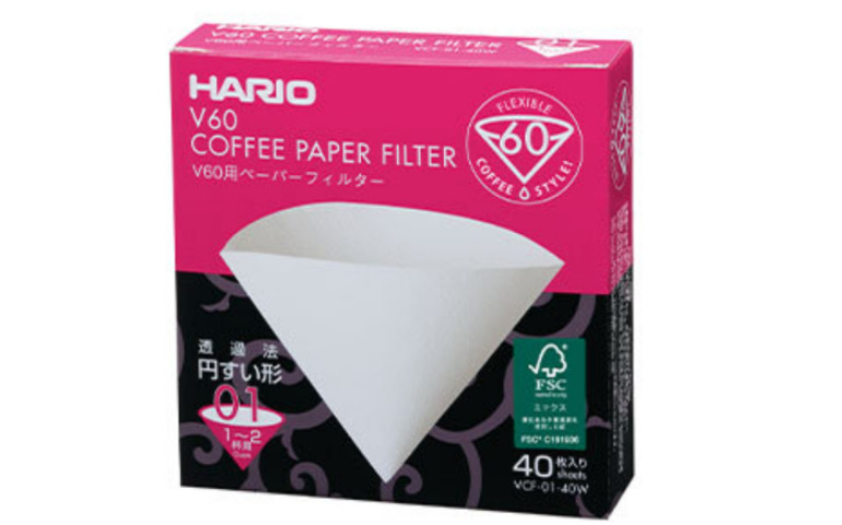 ５．ペーパーフィルター HARIO (ハリオ) V60用ペーパーフィルター 1~2杯用