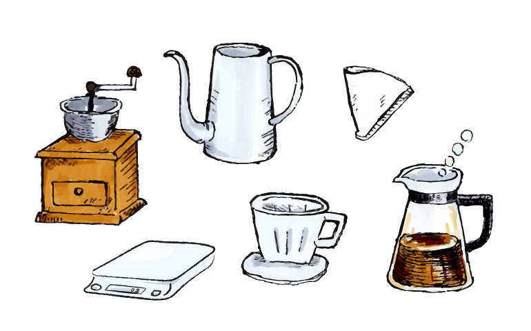 コーヒー淹れるために必要な道具一式【おすすめ６選】